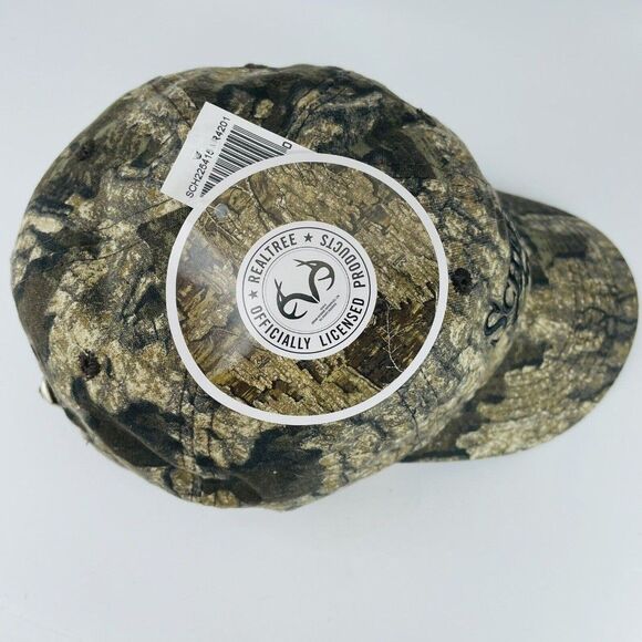 Scheels Outfitters Camo Strapback Trucker Hat Hunting Ball Cap Embroidered Duck - Picture 8 of 12